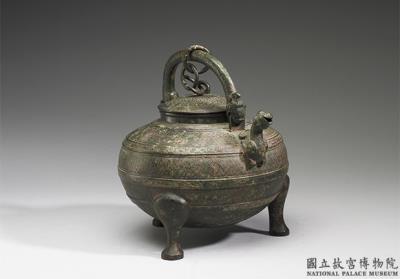 图片[2]-He water vessel with T-shaped cloud and thunder pattern, Warring States period (475-221 BCE)-China Archive